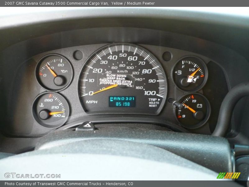 Yellow / Medium Pewter 2007 GMC Savana Cutaway 3500 Commercial Cargo Van
