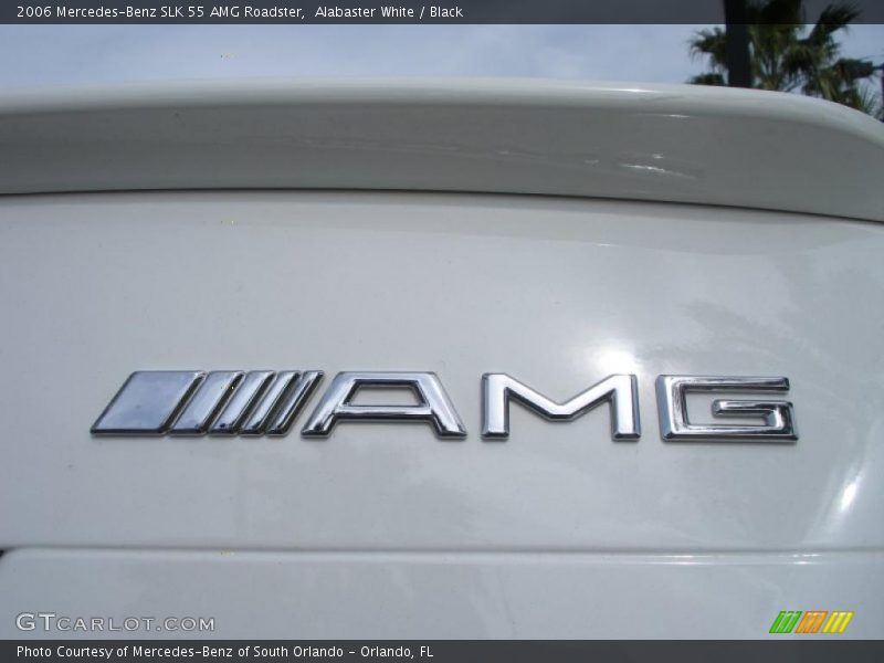 Alabaster White / Black 2006 Mercedes-Benz SLK 55 AMG Roadster