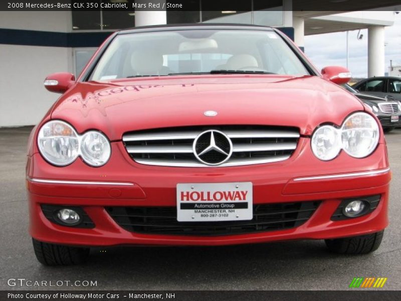 Mars Red / Stone 2008 Mercedes-Benz CLK 350 Cabriolet