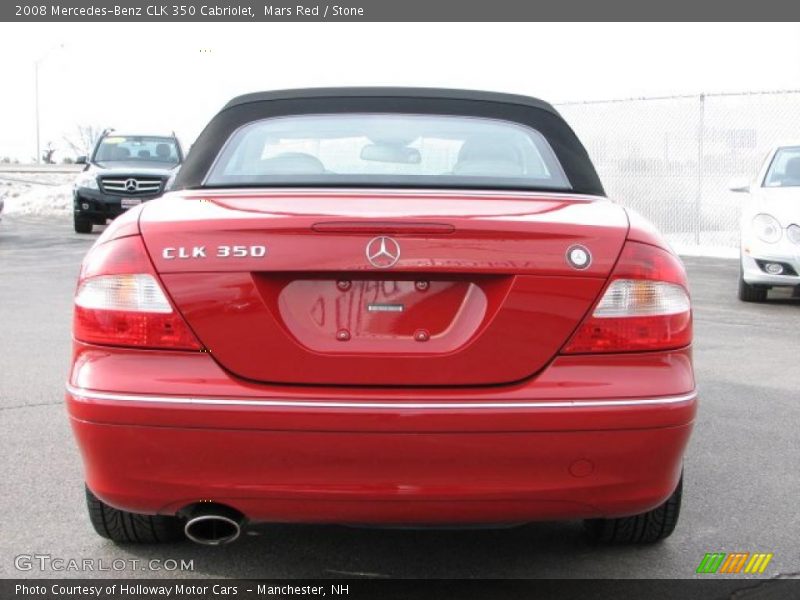 Mars Red / Stone 2008 Mercedes-Benz CLK 350 Cabriolet