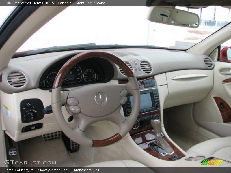 Mars Red / Stone 2008 Mercedes-Benz CLK 350 Cabriolet
