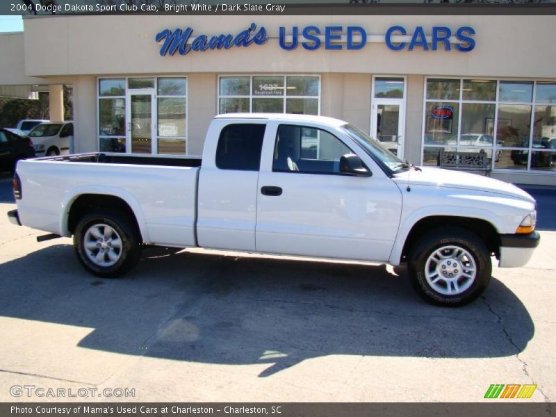 Bright White / Dark Slate Gray 2004 Dodge Dakota Sport Club Cab