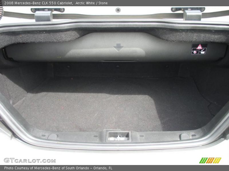 Arctic White / Stone 2008 Mercedes-Benz CLK 550 Cabriolet