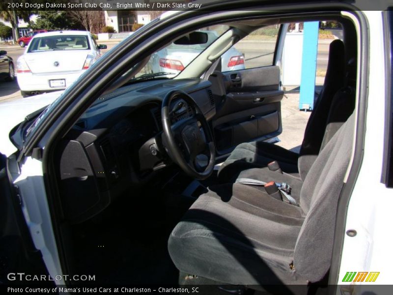 Bright White / Dark Slate Gray 2004 Dodge Dakota Sport Club Cab