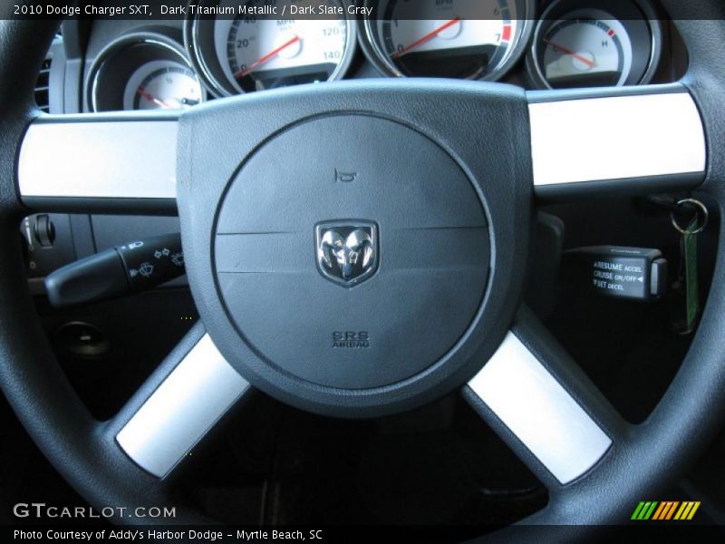 Dark Titanium Metallic / Dark Slate Gray 2010 Dodge Charger SXT