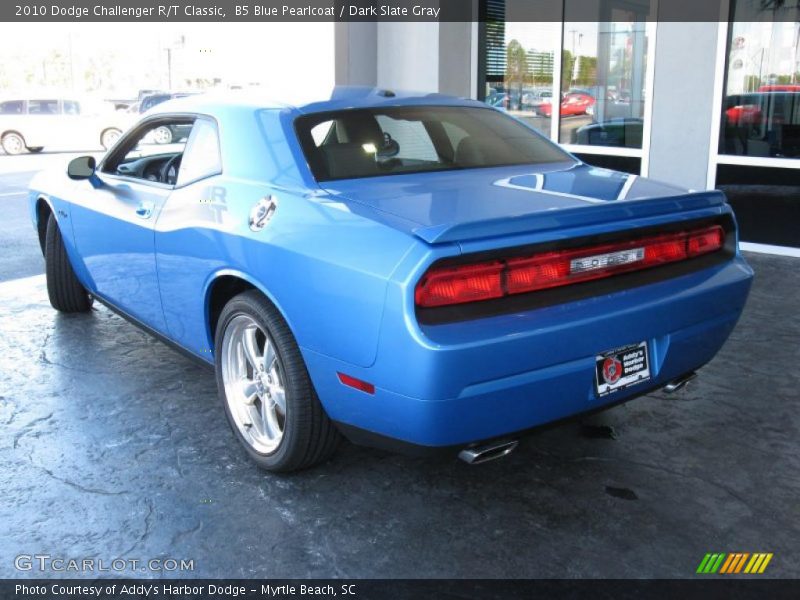 B5 Blue Pearlcoat / Dark Slate Gray 2010 Dodge Challenger R/T Classic