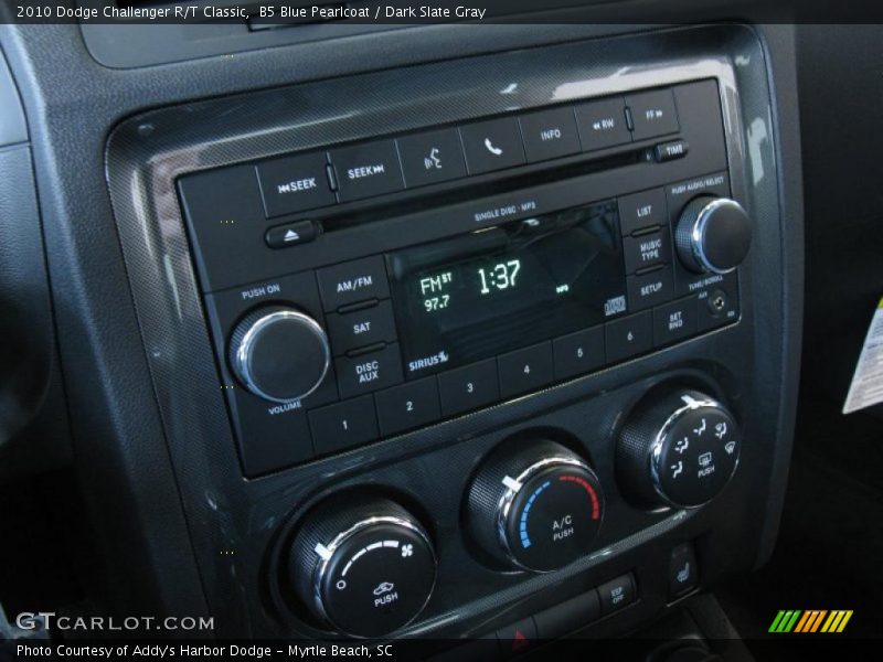 B5 Blue Pearlcoat / Dark Slate Gray 2010 Dodge Challenger R/T Classic