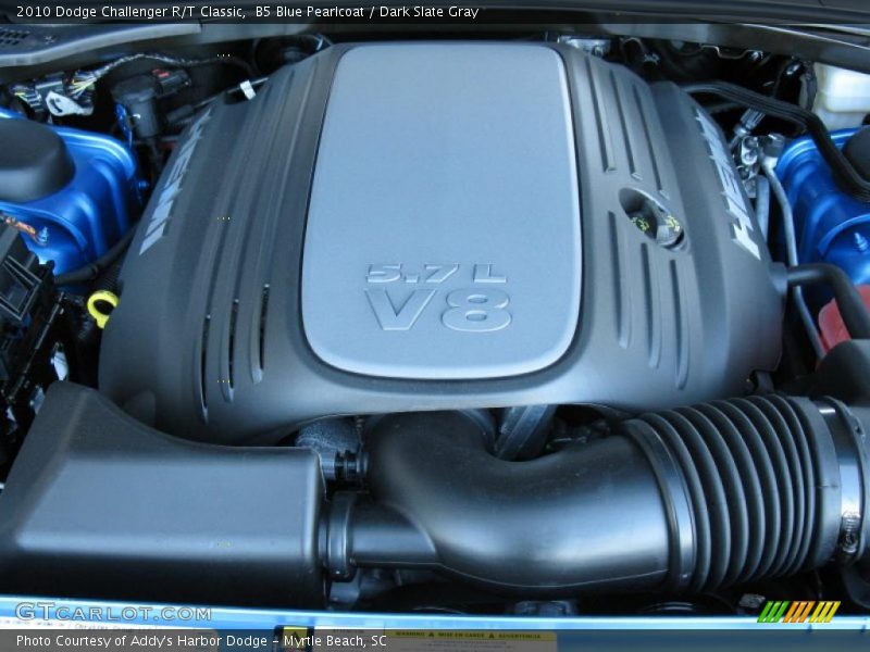 B5 Blue Pearlcoat / Dark Slate Gray 2010 Dodge Challenger R/T Classic