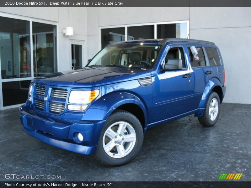 Deep Water Blue Pearl / Dark Slate Gray 2010 Dodge Nitro SXT