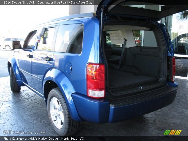 Deep Water Blue Pearl / Dark Slate Gray 2010 Dodge Nitro SXT