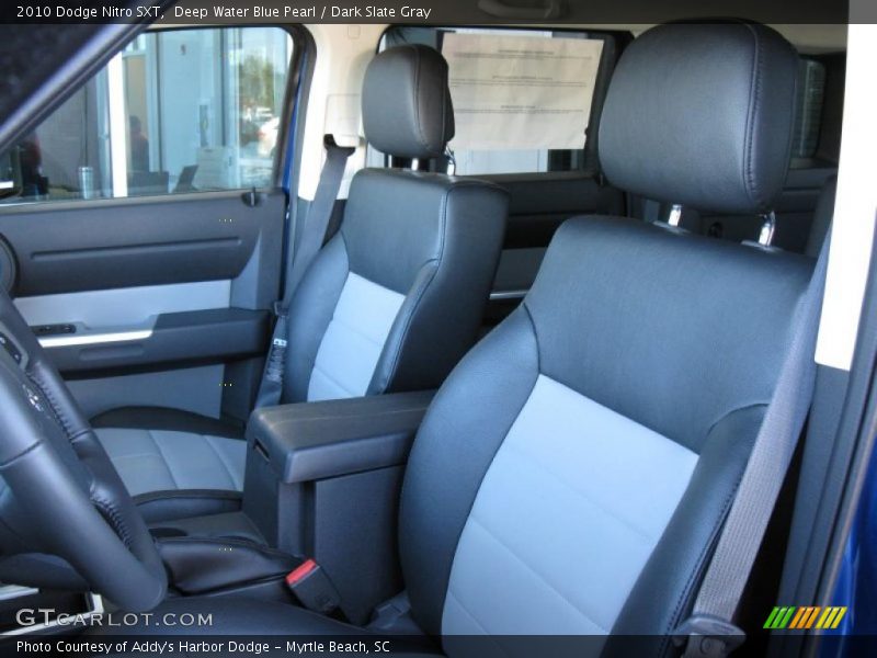 Deep Water Blue Pearl / Dark Slate Gray 2010 Dodge Nitro SXT