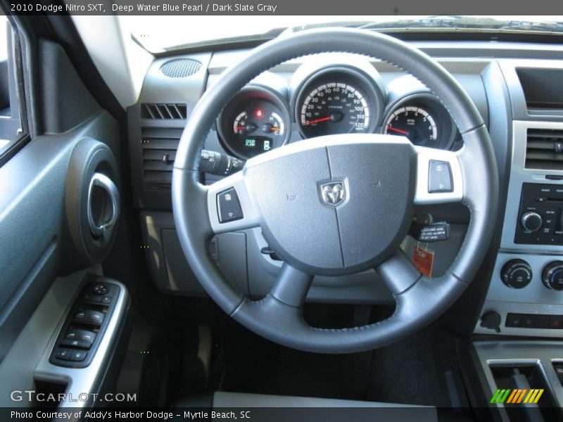 Deep Water Blue Pearl / Dark Slate Gray 2010 Dodge Nitro SXT
