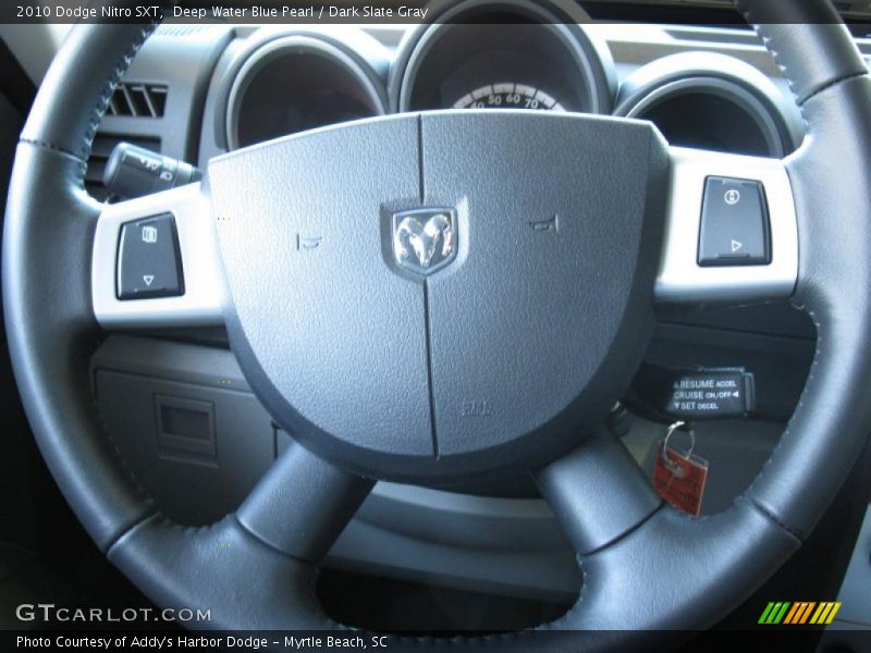 Deep Water Blue Pearl / Dark Slate Gray 2010 Dodge Nitro SXT