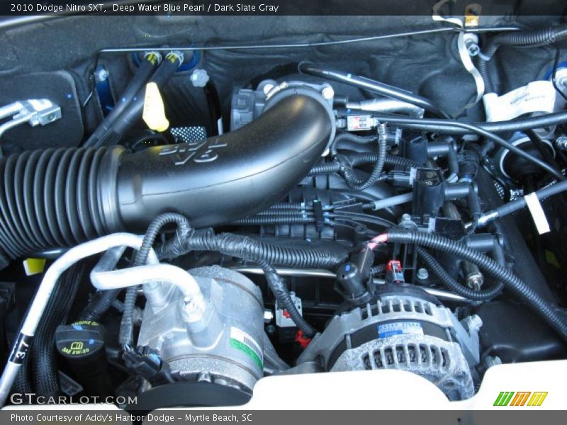 Deep Water Blue Pearl / Dark Slate Gray 2010 Dodge Nitro SXT