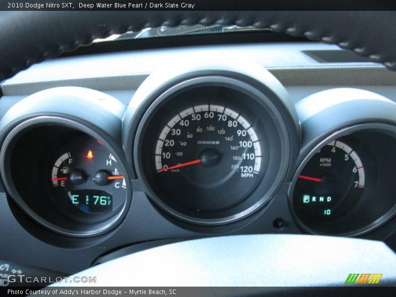 Deep Water Blue Pearl / Dark Slate Gray 2010 Dodge Nitro SXT