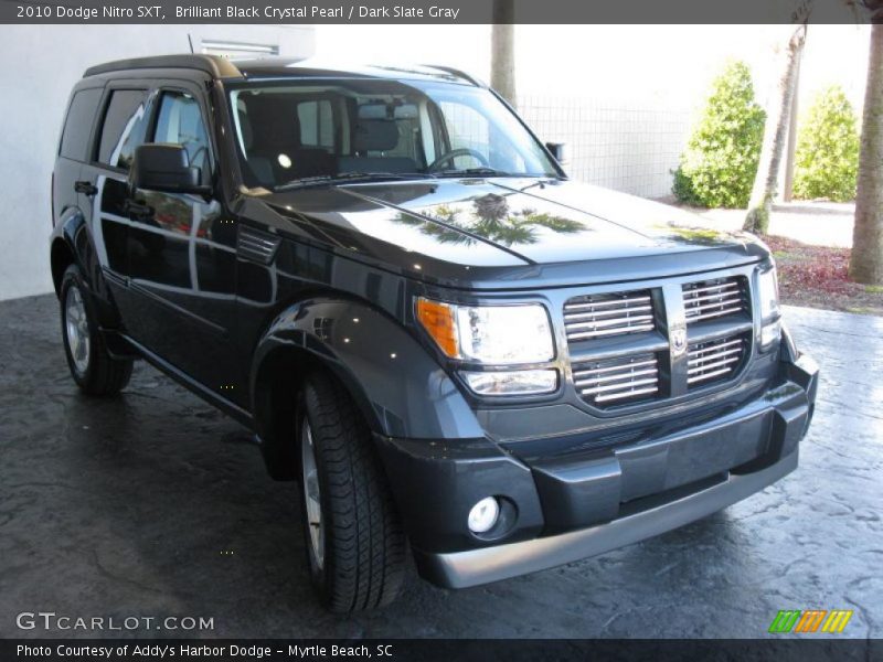 Brilliant Black Crystal Pearl / Dark Slate Gray 2010 Dodge Nitro SXT