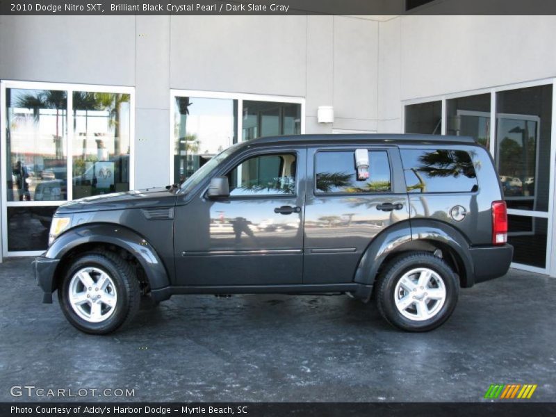 Brilliant Black Crystal Pearl / Dark Slate Gray 2010 Dodge Nitro SXT