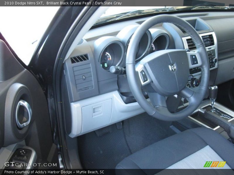 Brilliant Black Crystal Pearl / Dark Slate Gray 2010 Dodge Nitro SXT
