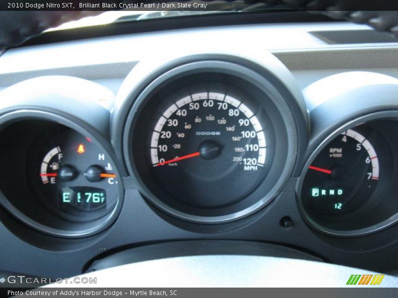 Brilliant Black Crystal Pearl / Dark Slate Gray 2010 Dodge Nitro SXT