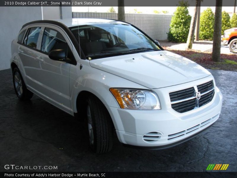 Stone White / Dark Slate Gray 2010 Dodge Caliber SXT