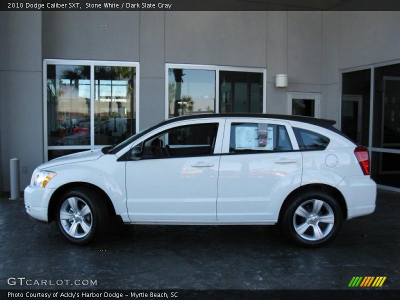 Stone White / Dark Slate Gray 2010 Dodge Caliber SXT