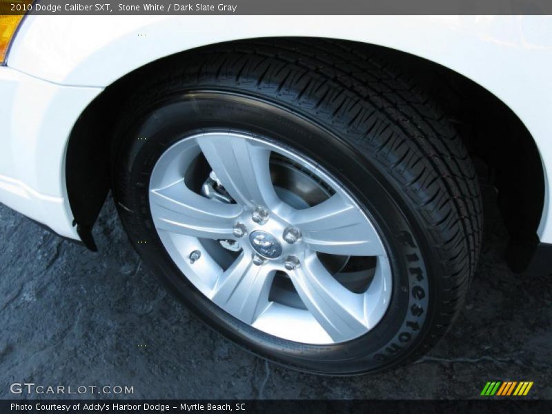 Stone White / Dark Slate Gray 2010 Dodge Caliber SXT