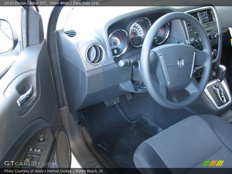 Stone White / Dark Slate Gray 2010 Dodge Caliber SXT