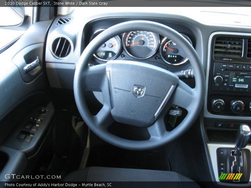 Stone White / Dark Slate Gray 2010 Dodge Caliber SXT