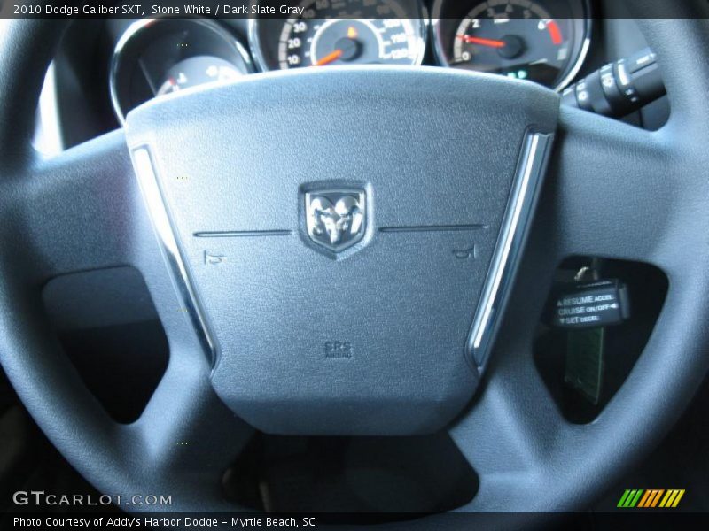 Stone White / Dark Slate Gray 2010 Dodge Caliber SXT