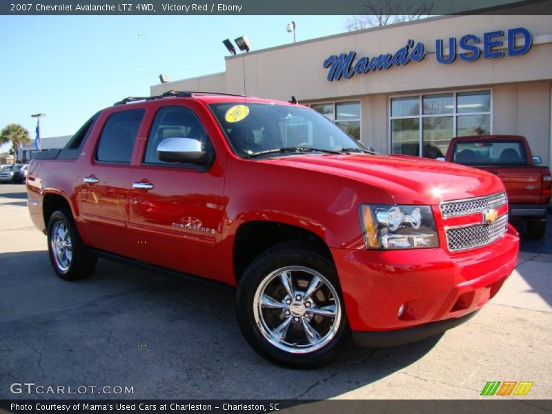 Victory Red / Ebony 2007 Chevrolet Avalanche LTZ 4WD