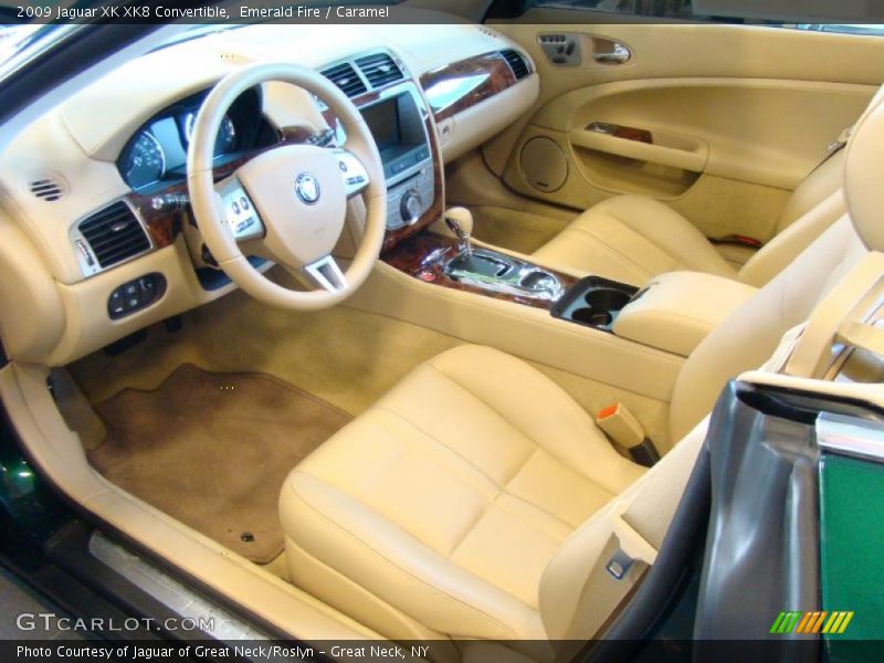 Emerald Fire / Caramel 2009 Jaguar XK XK8 Convertible