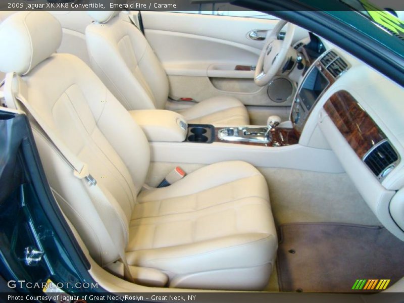 Emerald Fire / Caramel 2009 Jaguar XK XK8 Convertible