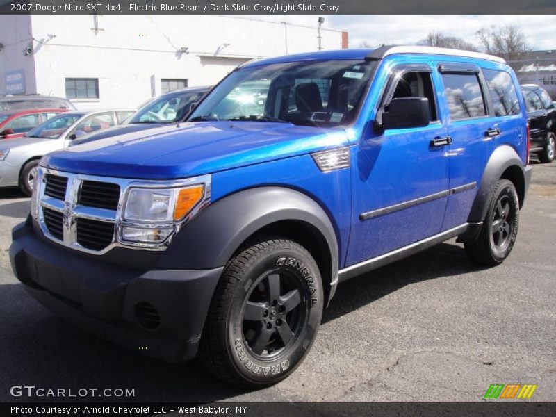 Electric Blue Pearl / Dark Slate Gray/Light Slate Gray 2007 Dodge Nitro SXT 4x4