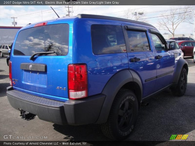 Electric Blue Pearl / Dark Slate Gray/Light Slate Gray 2007 Dodge Nitro SXT 4x4