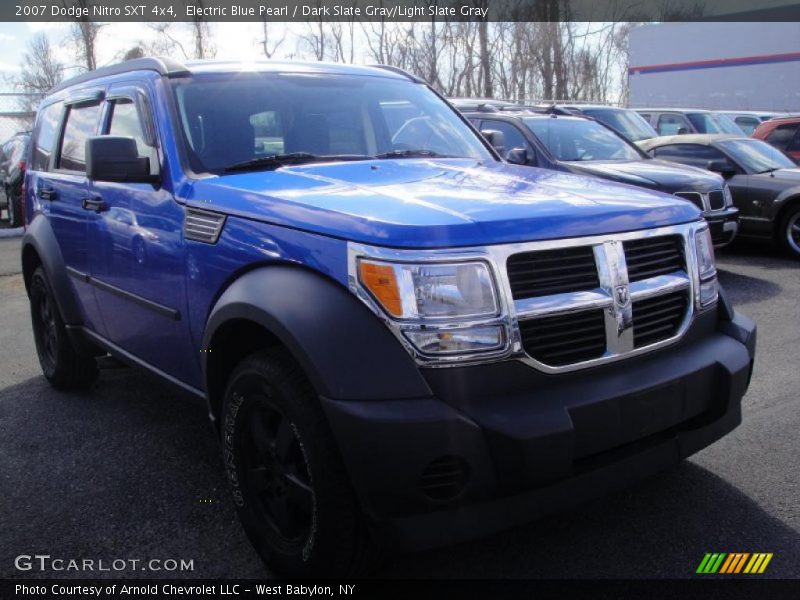 Electric Blue Pearl / Dark Slate Gray/Light Slate Gray 2007 Dodge Nitro SXT 4x4