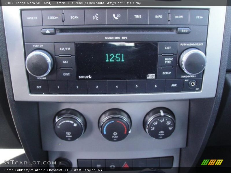 Electric Blue Pearl / Dark Slate Gray/Light Slate Gray 2007 Dodge Nitro SXT 4x4