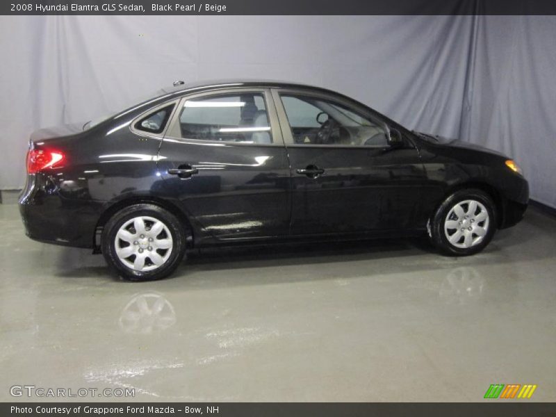Black Pearl / Beige 2008 Hyundai Elantra GLS Sedan