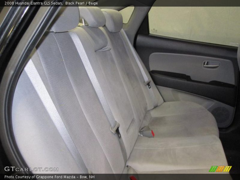 Black Pearl / Beige 2008 Hyundai Elantra GLS Sedan