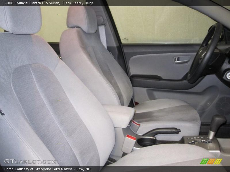Black Pearl / Beige 2008 Hyundai Elantra GLS Sedan