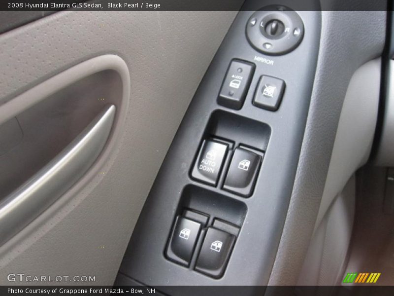 Black Pearl / Beige 2008 Hyundai Elantra GLS Sedan