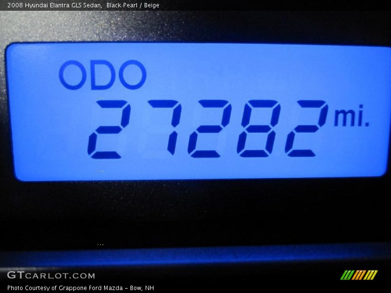 Black Pearl / Beige 2008 Hyundai Elantra GLS Sedan
