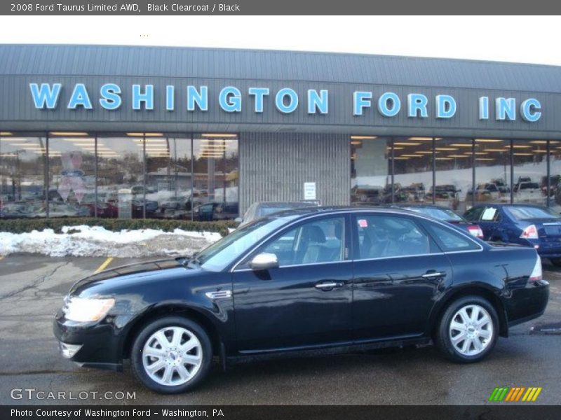 Black Clearcoat / Black 2008 Ford Taurus Limited AWD