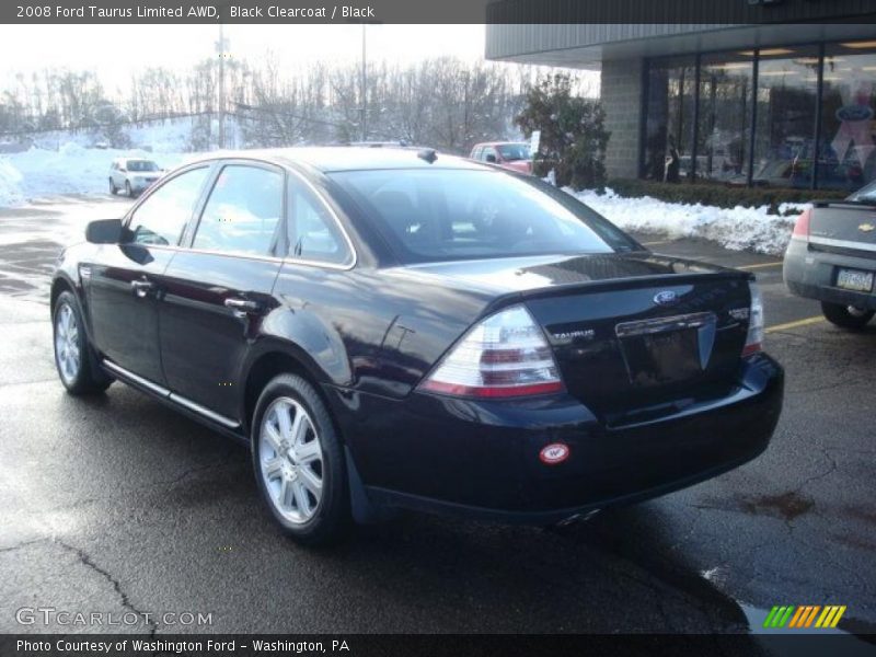 Black Clearcoat / Black 2008 Ford Taurus Limited AWD