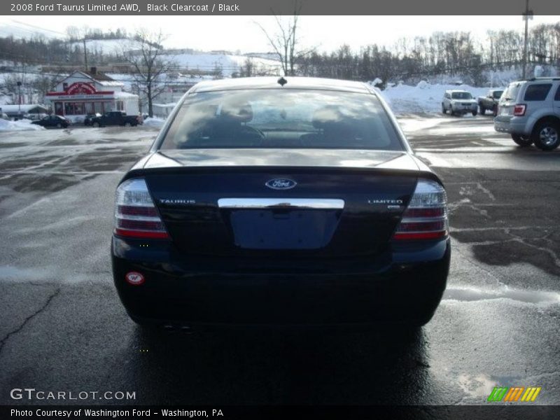 Black Clearcoat / Black 2008 Ford Taurus Limited AWD