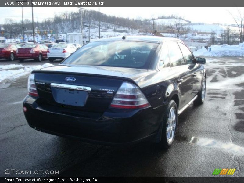 Black Clearcoat / Black 2008 Ford Taurus Limited AWD