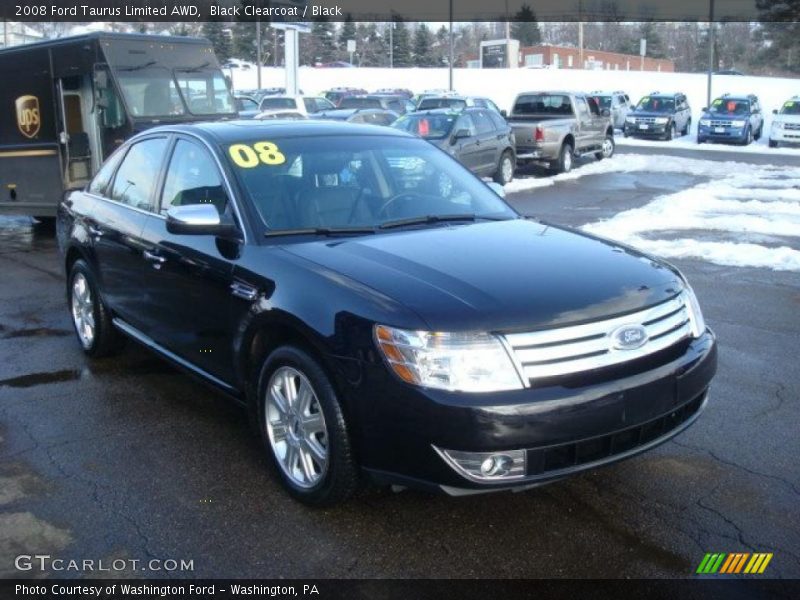 Black Clearcoat / Black 2008 Ford Taurus Limited AWD