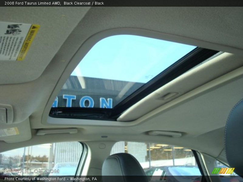Black Clearcoat / Black 2008 Ford Taurus Limited AWD