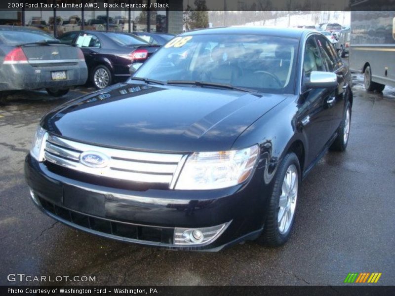 Black Clearcoat / Black 2008 Ford Taurus Limited AWD
