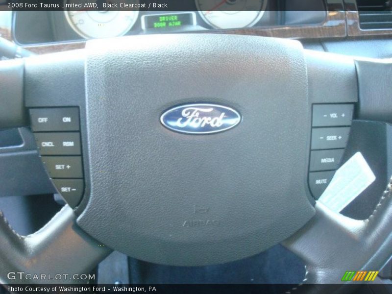 Black Clearcoat / Black 2008 Ford Taurus Limited AWD