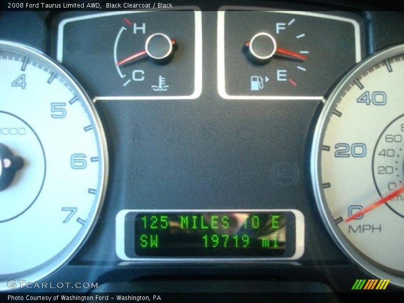 Black Clearcoat / Black 2008 Ford Taurus Limited AWD